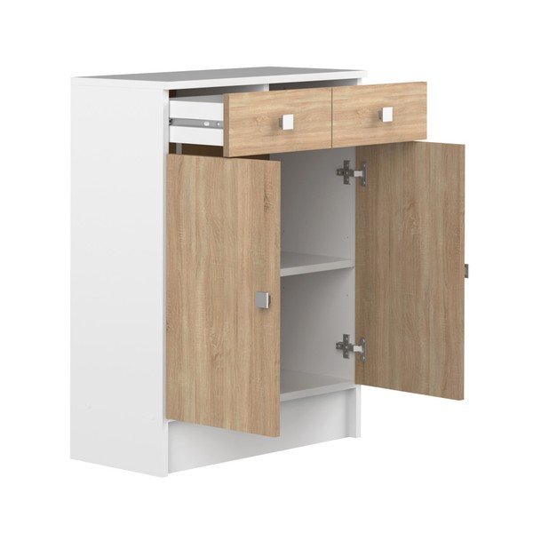 Szafka łazienkowa w dekorze drewna dębowego TemaHome Combi-image-4