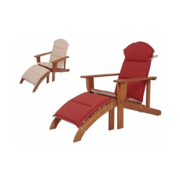 Brązowy drewniany leżak ogrodowy Harper – Garden Pleasure-image-1