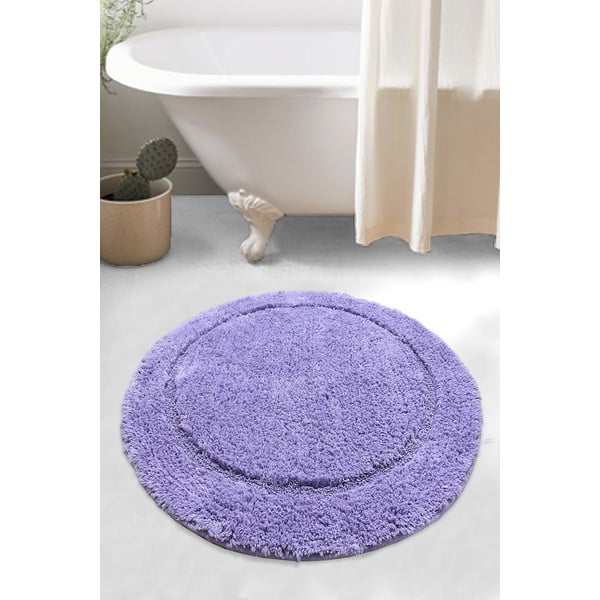 Fioletowy dywanik łazienkowy Wolle – Foutastic