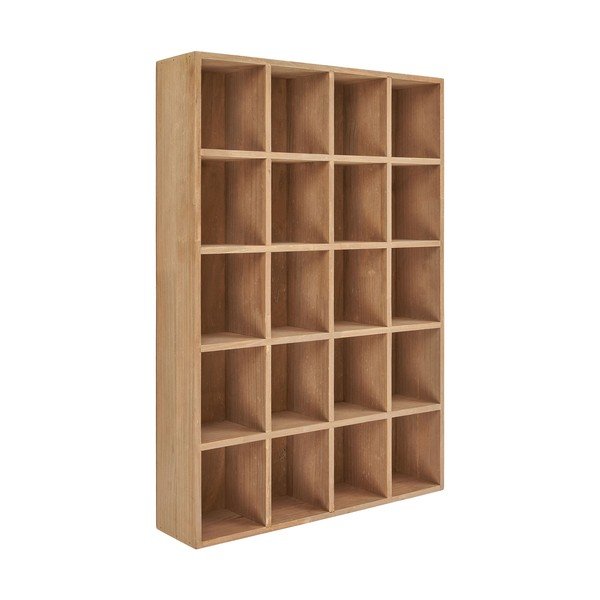 Wielopoziomowa półka z litego drewna sosnowego w naturalnym kolorze 44 cm Moss – House Nordic-image-1