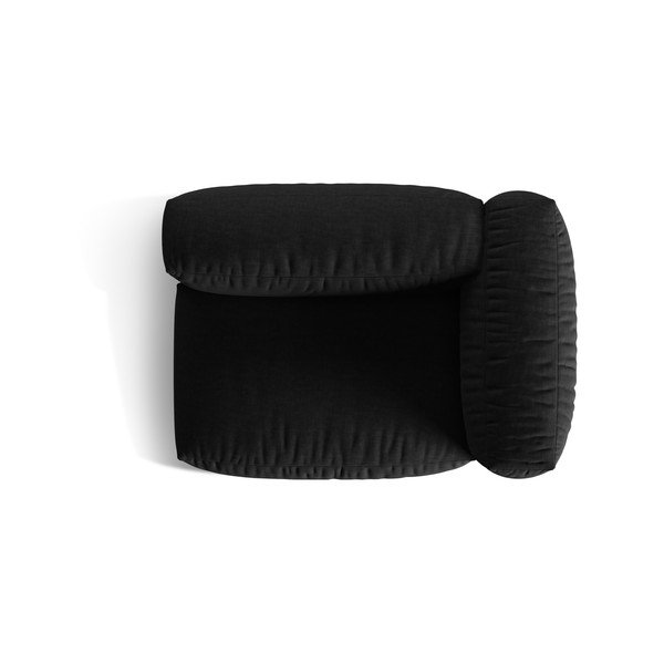 Czarny moduł sofy (prawostronny) Martina – Micadoni Home-image-4