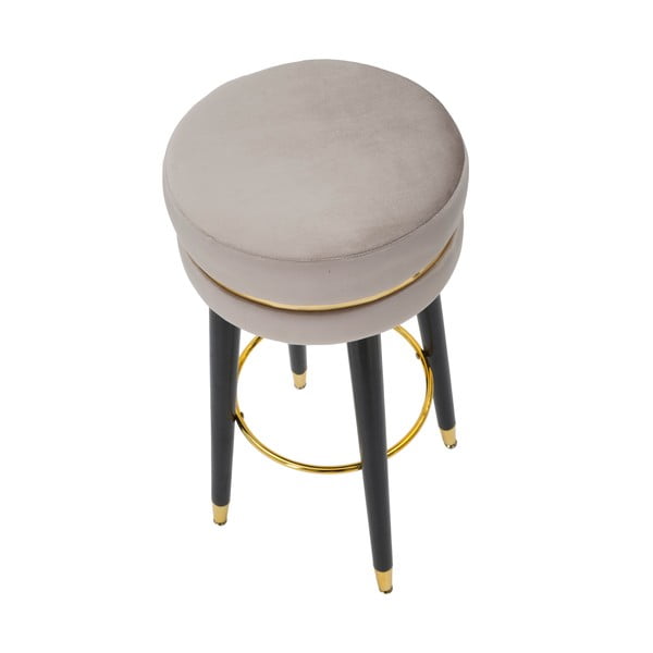 Jasnoszary tapicerowany hoker (wysokość siedziska 74 cm) Paris – Mauro Ferretti-image-2