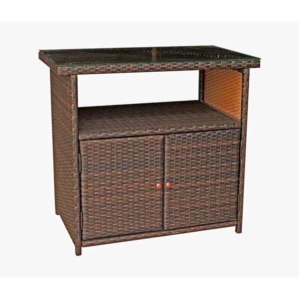 Stolik ogrodowy z imitacji rattanu 90x50 cm Padua – Garden Pleasure