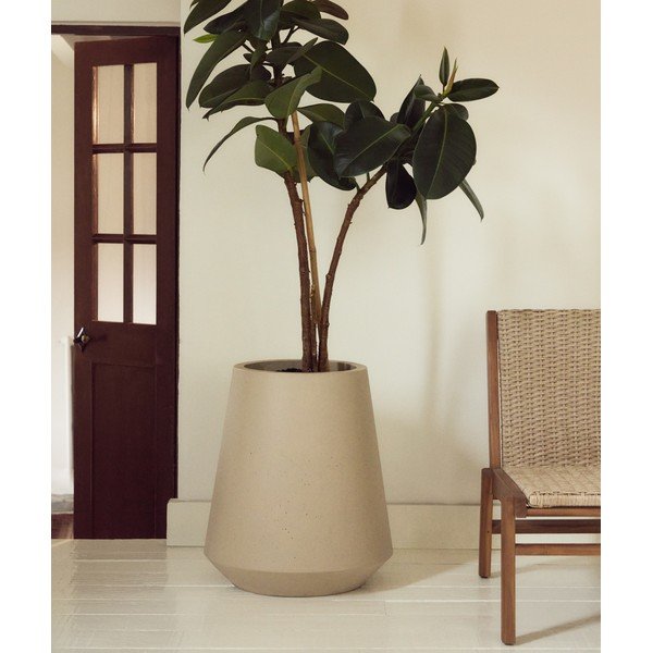 Betonowa osłonka na doniczkę ø 50 cm Calun – Kave Home-image-1
