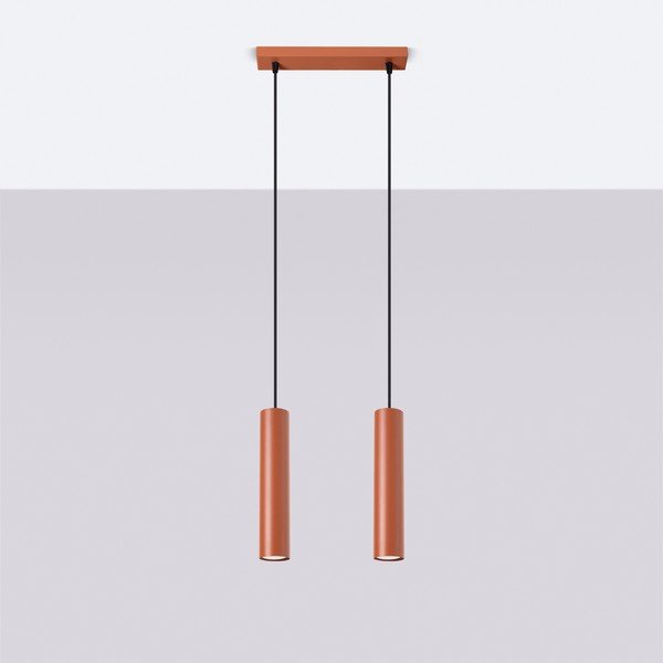 Ceglasta lampa wisząca Castro – Sollux-image-2