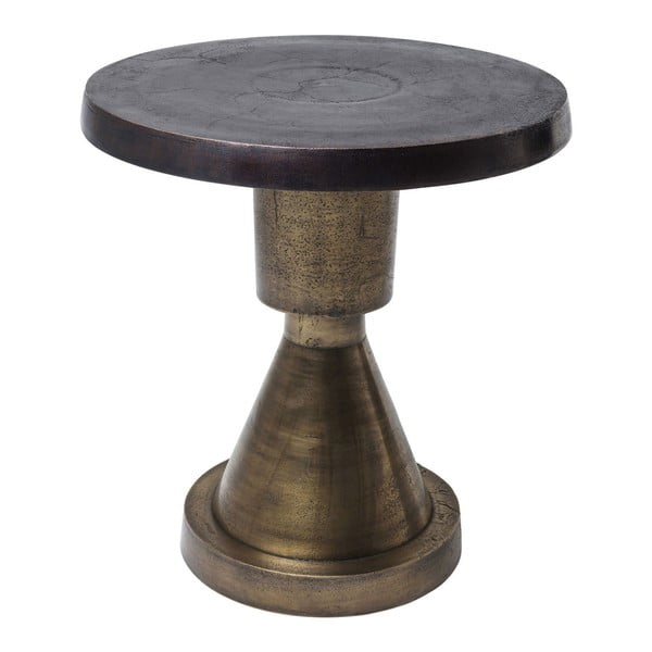Czarno-brązowy stolik Kare Design Crocker, ⌀ 52 cm