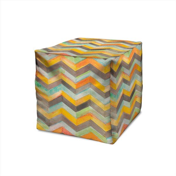 Puf Decorative Yellow