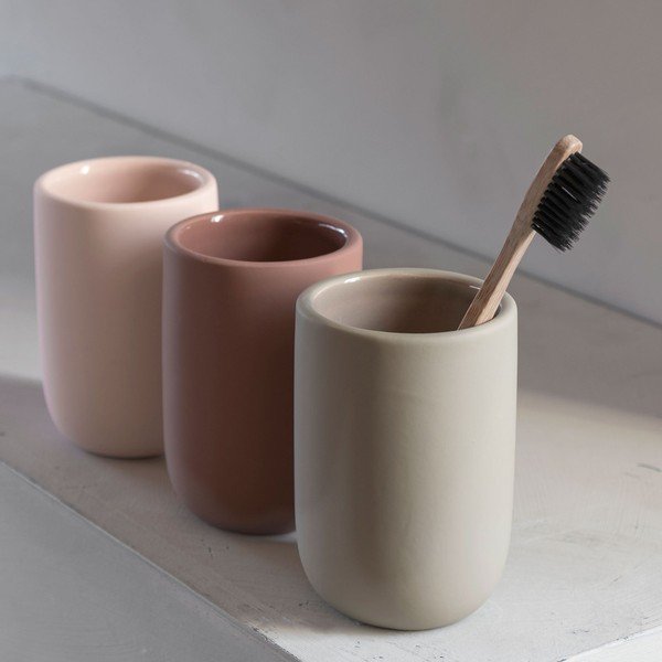 Różowa ceramiczna szczotka do WC Lotus – Mette Ditmer Denmark-image-1