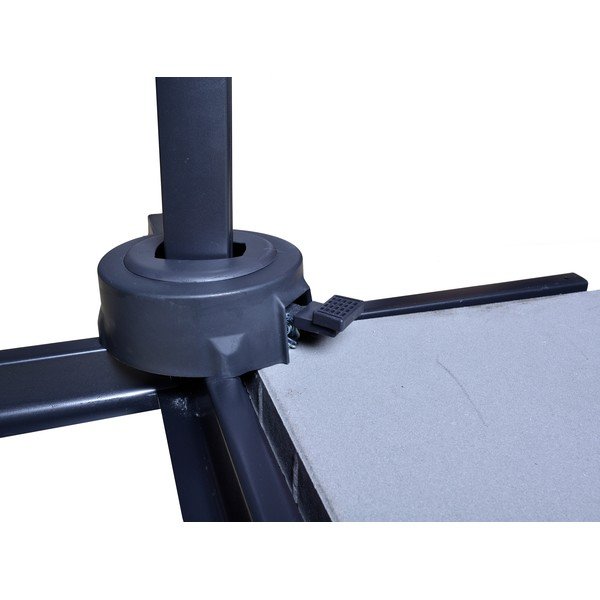 Szary parasol ogrodowy 270x270 cm Cantielver – Rojaplast-image-2