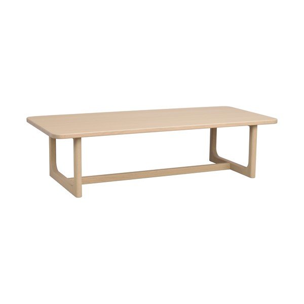 Stolik z blatem w dekorze dębu w jasnym naturalnym kolorze 70x160 cm Driscoll – Rowico