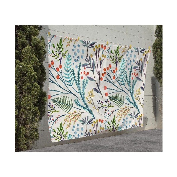 Koc piknikowy Surdic Manta Picnic Flores Vintage z motywem kwiatów, 140 x 170 cm-image-1