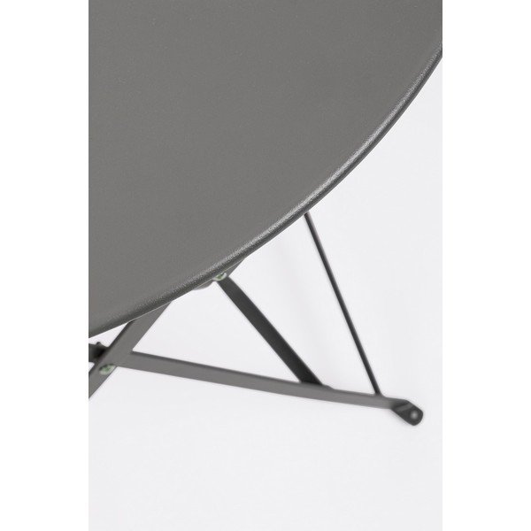 Antracytowy stalowy zestaw mebli ogrodowych dla 2 osób Austin – Bizzotto-image-4