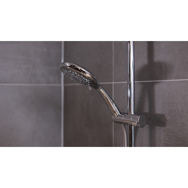 Ekonomiczna chromowana słuchawka prysznicowa Wenko Automatic, ø 11 cm-image-3