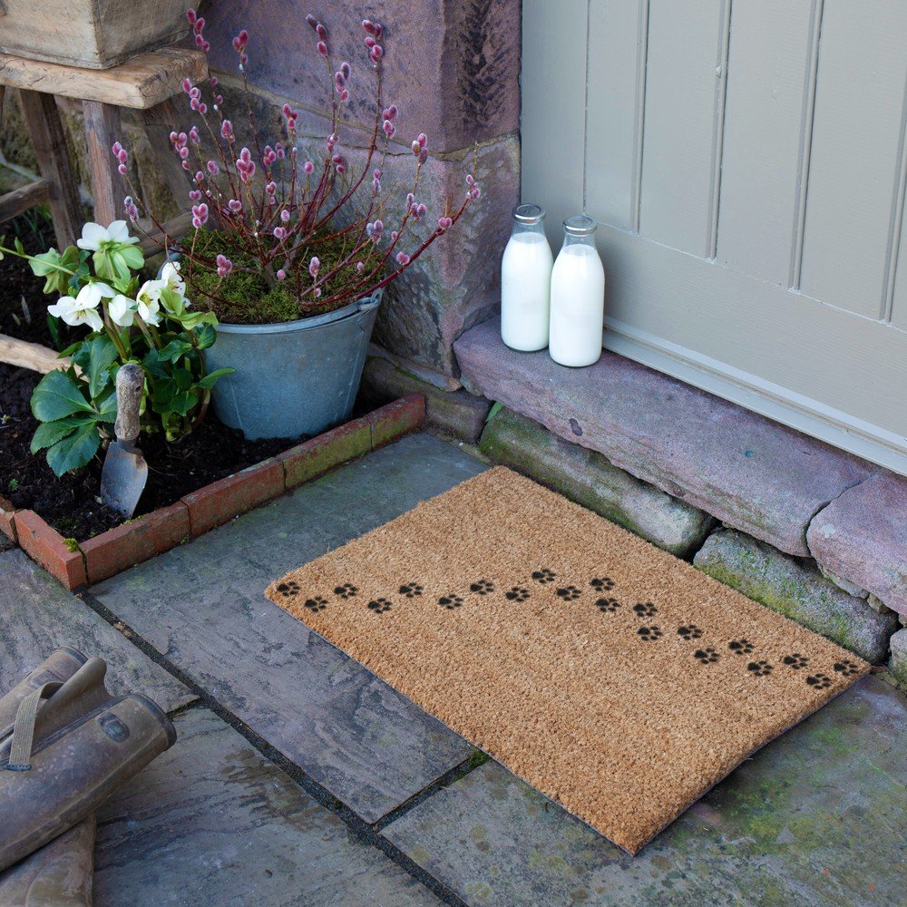 Wycieraczka z włókna kokosowego 40x60 cm Paw Prints – Artsy Doormats (zdjęcie 6)