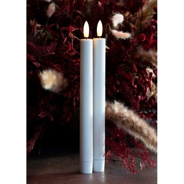 Świeczki LED zestaw 2 szt. (wysokość 25 cm) Sille Tall Rechargeable – Sirius-image-1