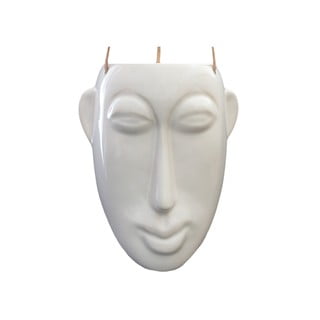 Biała wisząca doniczka PT LIVING Mask, wys. 22,3 cm