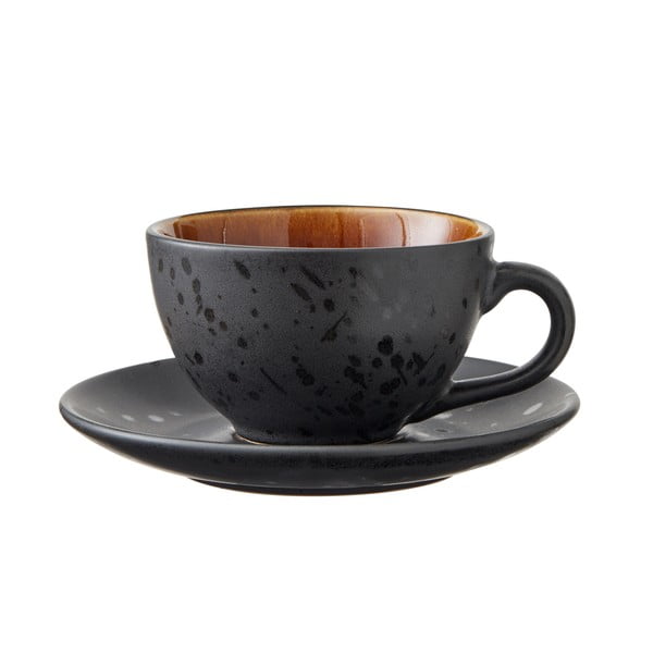 Czarne filiżanki zestaw 4 szt. ceramiczne 240 ml Gastro Black/Mix – Bitz-image-3