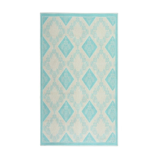 Turkusowy dywan bawełniany Floorist Chapeau, 120x180 cm