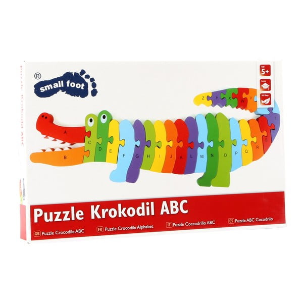 Edukacyjne puzzle drewniane Legler Crocodile ABC-image-3