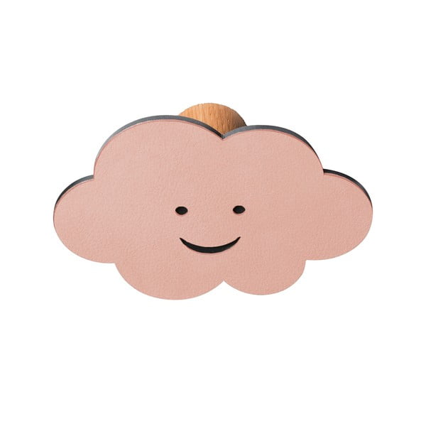 Różowy ścienny stalowy haczyk Cloud Dot Nupo – LIND DNA