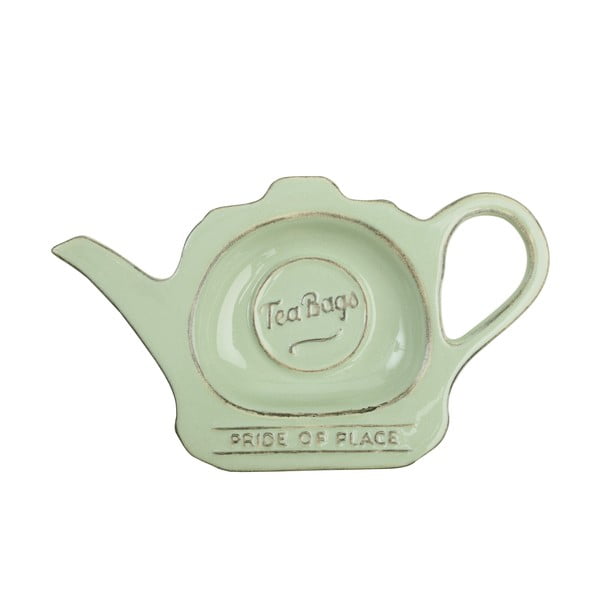Zielony spodek ceramiczny na woreczki po herbacie T&G Woodware Pride Of Place