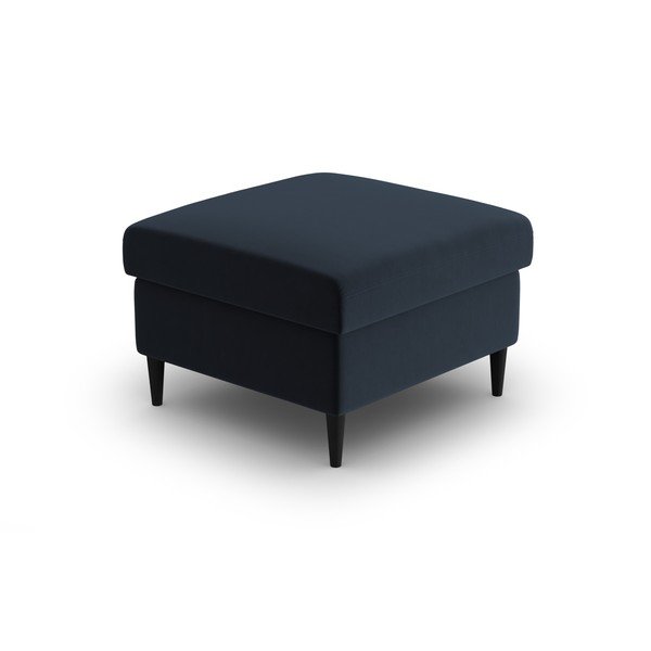 Ciemnoniebieski aksamitny podnóżek Kyoto – Cosmopolitan Design-image-2