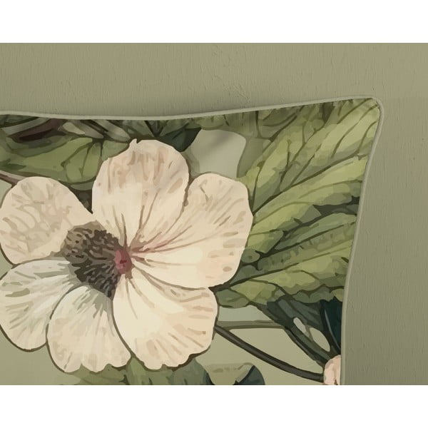 Pościel jednoosobowa z satyny bawełnianej w kolorze khaki 140x220 cm Onaz – Descanso-image-3