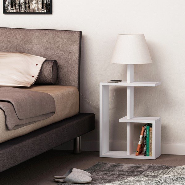 Biała lampa stojąca Homitis Saly-image-3