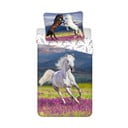 Bawełniana pościel dziecięca jednoosobowa 140x200 cm Horse "Meadow" – Jerry Fabrics
