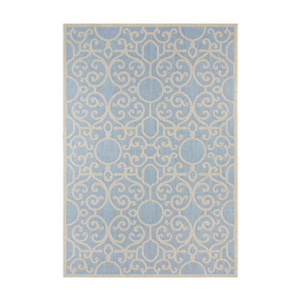 Niebiesko-beżowy dywan odpowiedni na zewnątrz NORTHRUGS Nebo, 160x230 cm