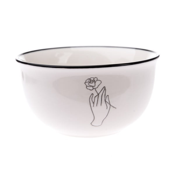 Biała porcelanowa miska ø 13 cm – Dakls