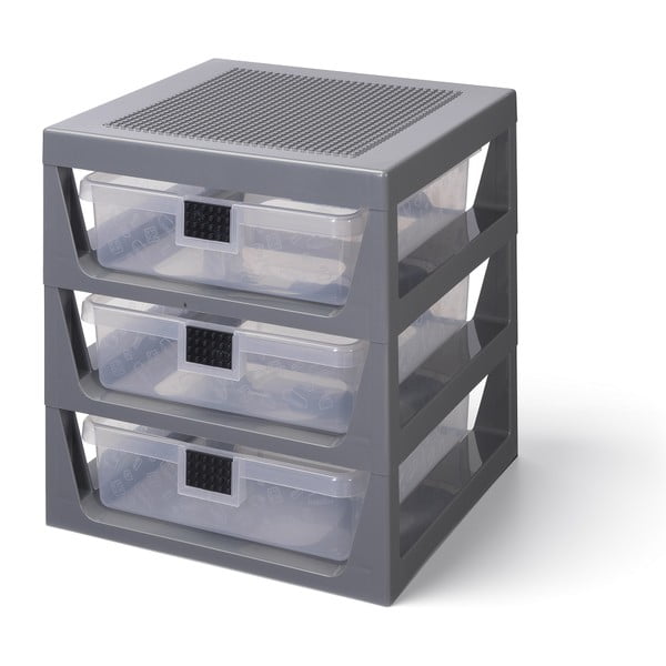 Szary organizer z 3 szufladami Storage - LEGO®