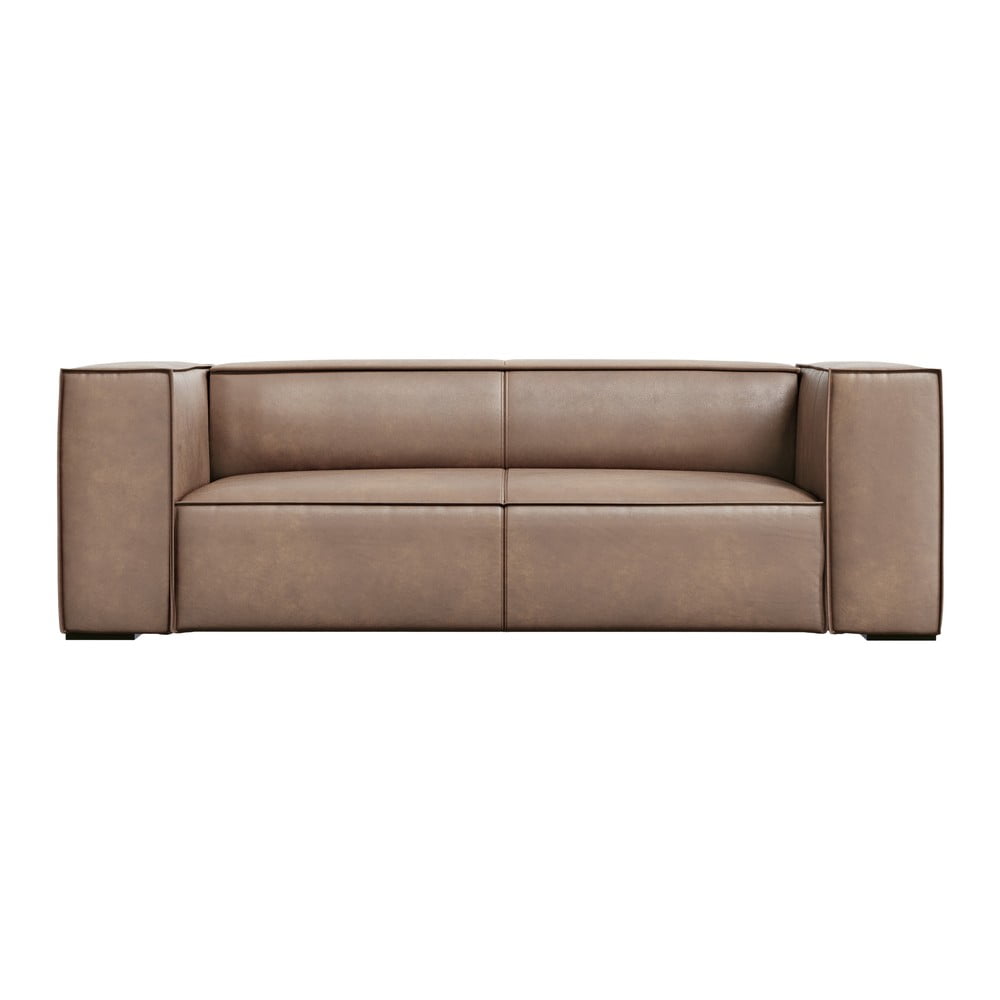 Jasnobrązowa skórzana sofa 212 cm Madame – Windsor & Co Sofas