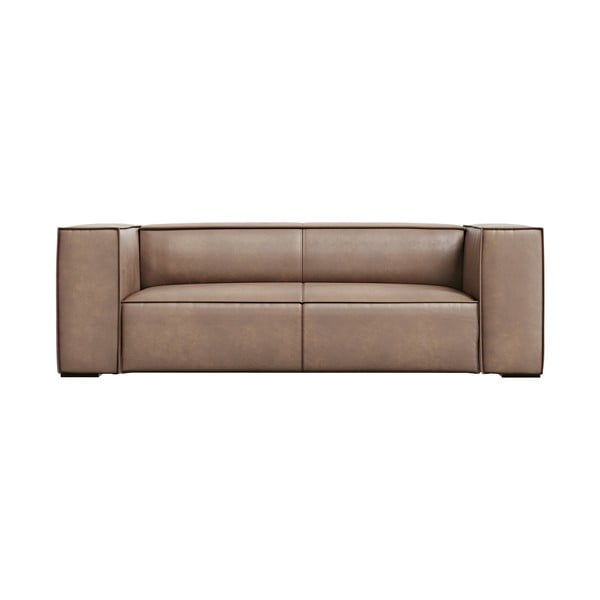 Jasnobrązowa skórzana sofa 212 cm Madame – Windsor & Co Sofas