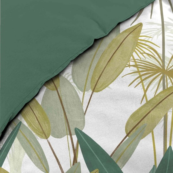 Biało-zielona bawełniana pościel dwuosobowa 240x220 cm Otika – douceur d'intérieur-image-3