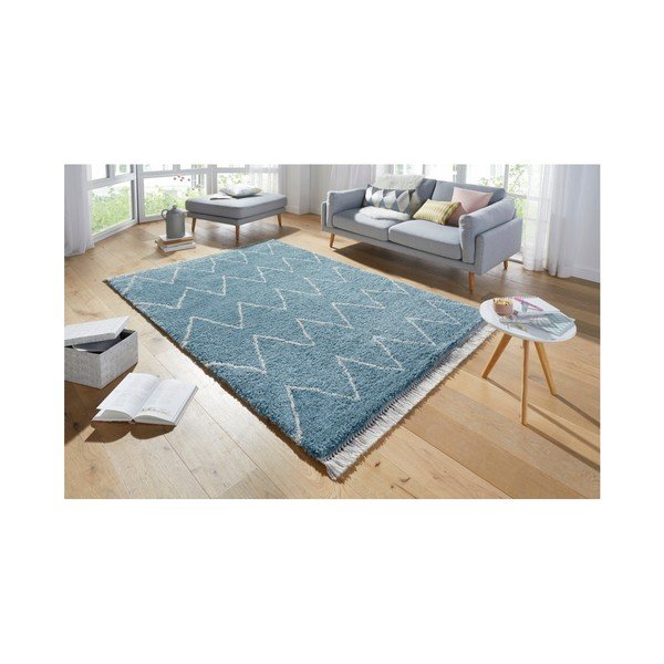 Niebieski dywan Mint Rugs Rotonno, 80x150 cm-image-3