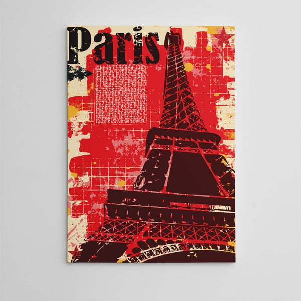Obraz na płótnie "Red Paris", 50x70 cm