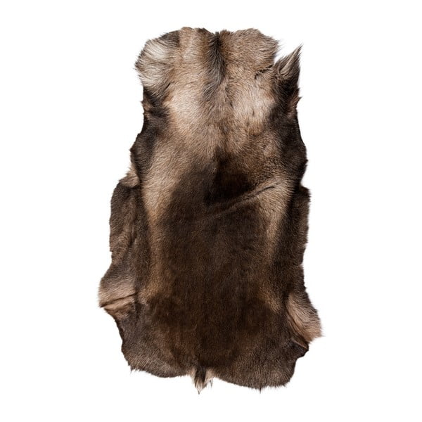 Ciemnobrązowa skóra z sobola Arctic Fur Reino, 120x100 cm
