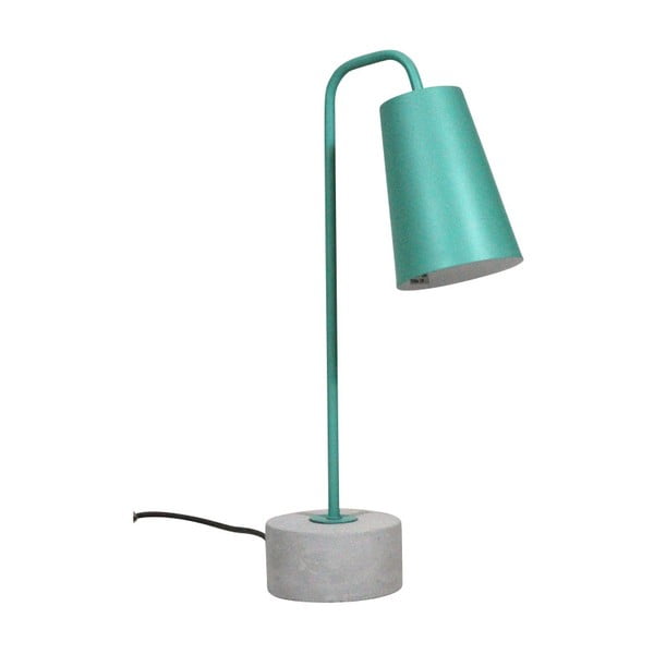 Zielona lampa stołowa z betonu i metalu Red Cartel Magna