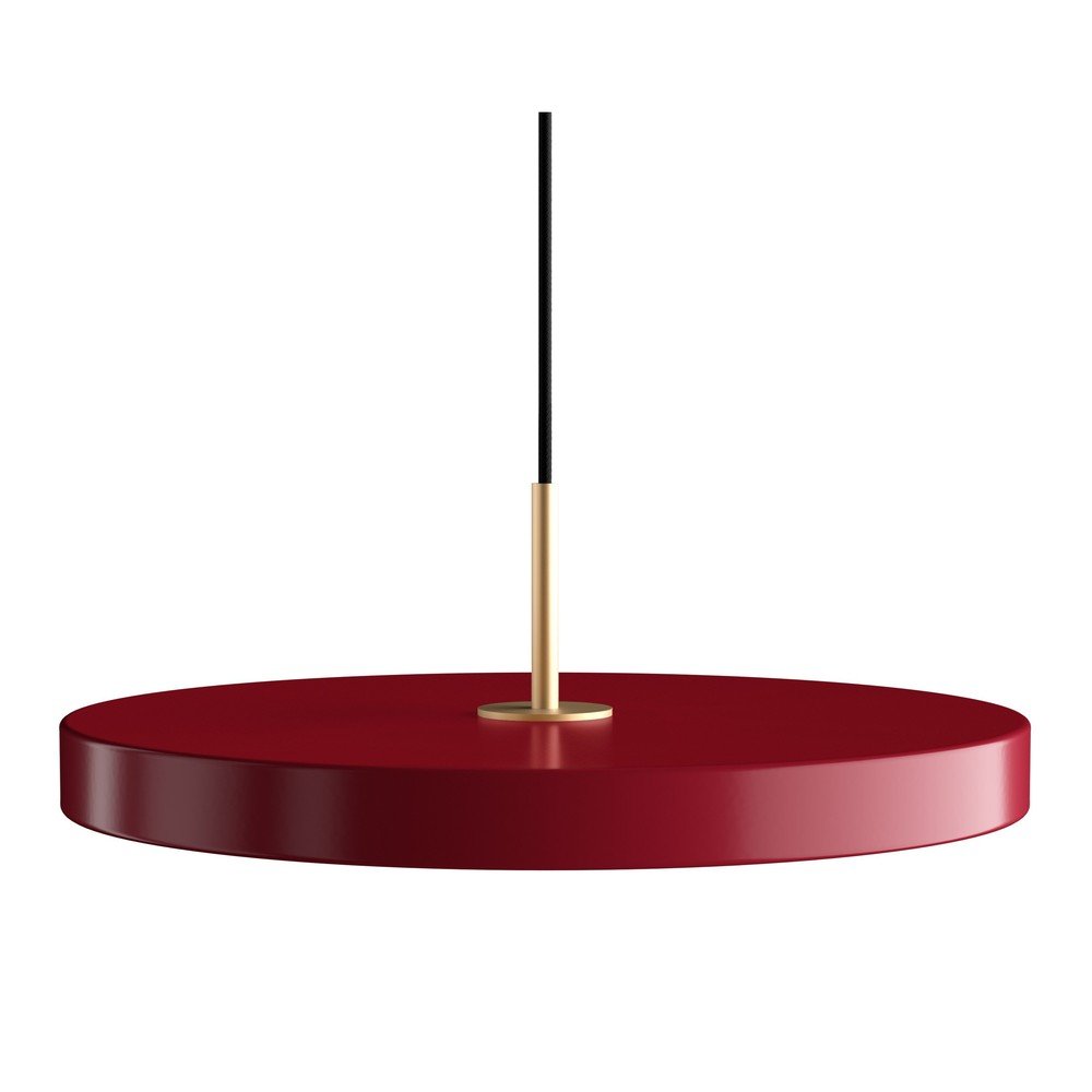 Czerwona lampa wisząca LED z metalowym kloszem ø 43 cm Asteria Medium – UMAGE