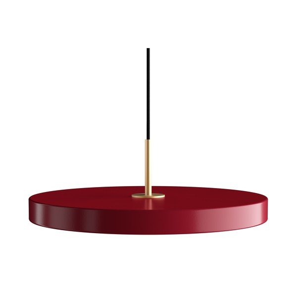 Czerwona lampa wisząca LED z metalowym kloszem ø 43 cm Asteria Medium – UMAGE