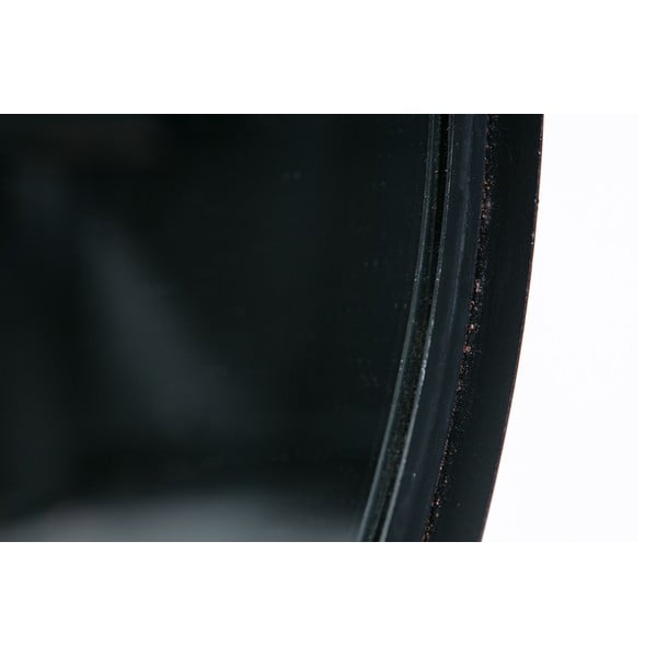 Lustro ścienne z czarną ramą WOOOD Lauren, Ø 80 cm-image-4