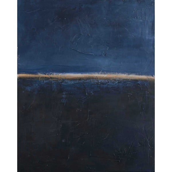 Ręcznie malowany obraz 78x98 cm Edge Blue   – Malerifabrikken