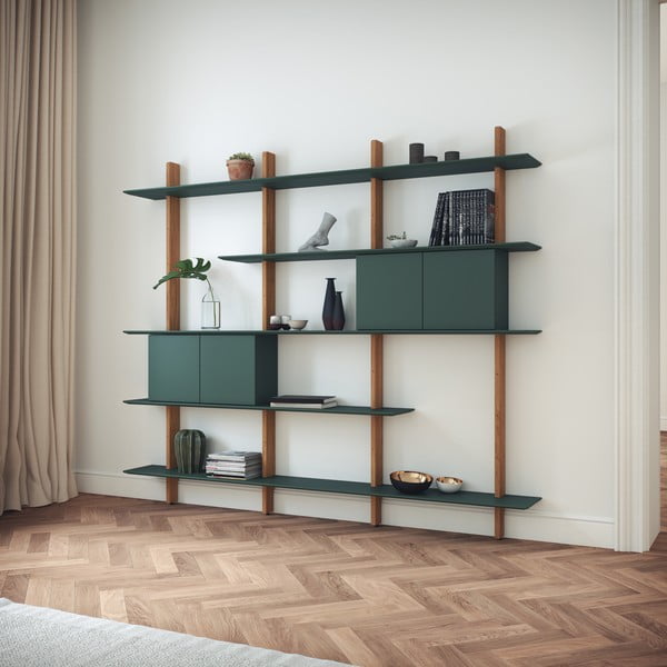 Zielony element regału modułowego 68,5x68,5 cm Bridge – Tenzo-image-3