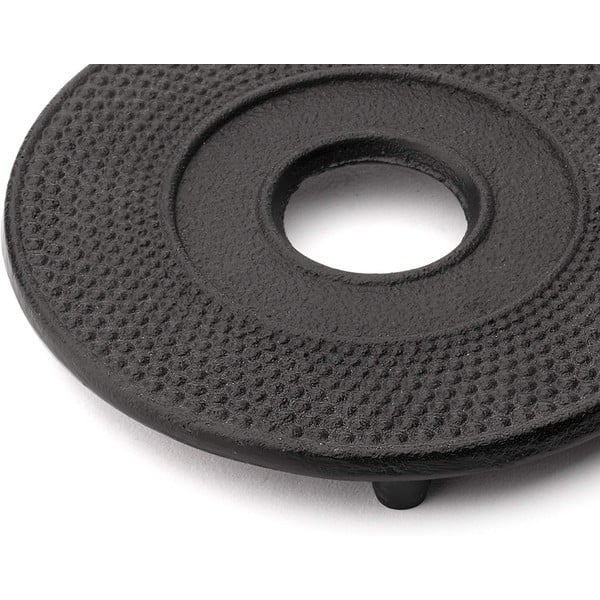 Czarna żeliwna podstawka pod czajnik Bredemeijer Jing, ⌀ 13,4 cm-image-1