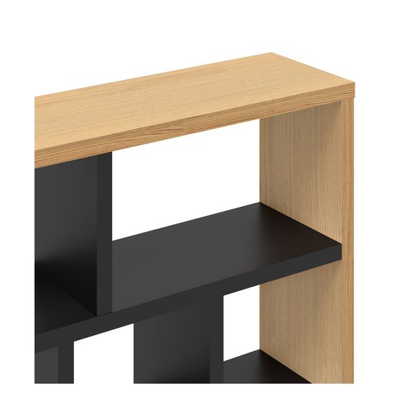 Czarny regał w dekorze dębu 150x198 cm Berlin – TemaHome-image-4