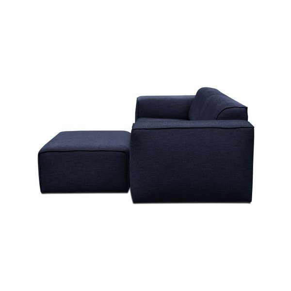 Niebieska sofa 3-osobowaz pufem Cosmopolitan Design Phoenix-image-2