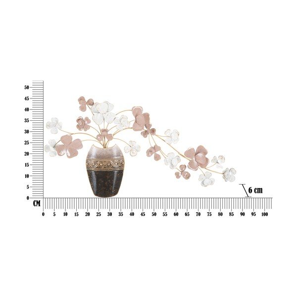 Metalowa dekoracja ścienna Mauro Ferretti Vase, 87,5x46 cm-image-2