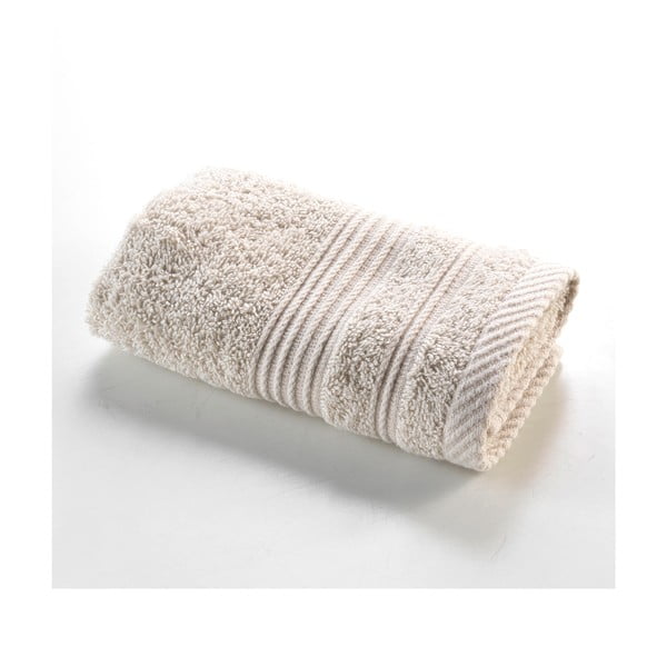 Beżowy bawełniany ręcznik frotte 30x50 cm Tendresse – douceur d'intérieur