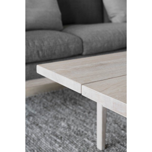 Jasny naturalny stolik z drewna dębowego Rowico Ness, 160x60 cm-image-3